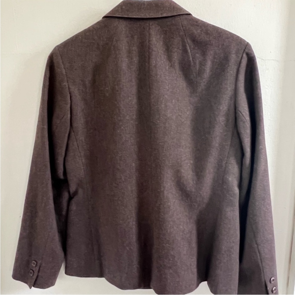 Vintage Pendleton Chocolate Brown Wool Blazer - image 4